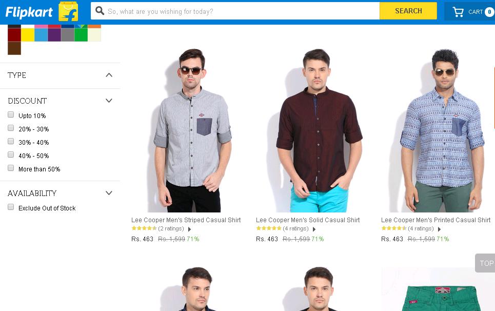 lee cooper jeans flipkart