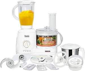 Amazon Buy Inalsa Fiesta 650 Watt Food Processor White Grey at
