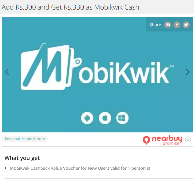 nearbuy new user