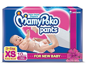 Amazon Mamy Poko Pant Style Extra Small Size Diapers 10 Count at