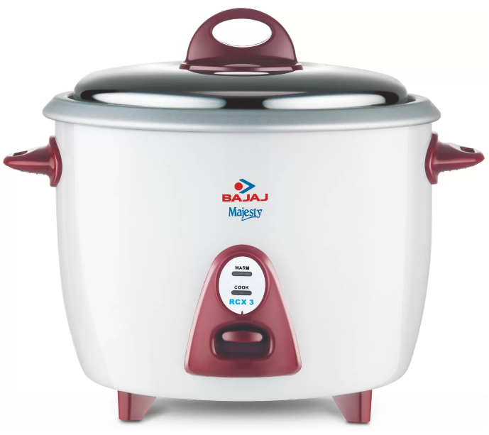 Bajaj Majesty New RCX 3 Electric Rice Cooker (1.5 L, White) Dealnloot