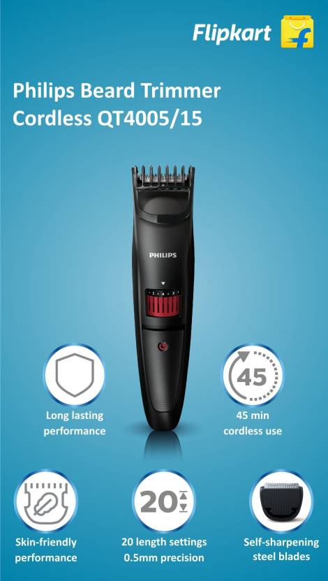 Flipkart - Buy Philips QT400515 Trimmer For Men (Black) at Rs 1199 Flipkart - Buy Philips QT400515 Trimmer For Men (Black) at Rs 1199