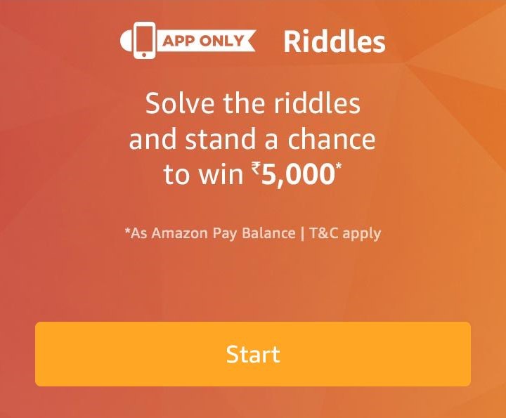 Today Amazon Riddle Answers Dealnloot