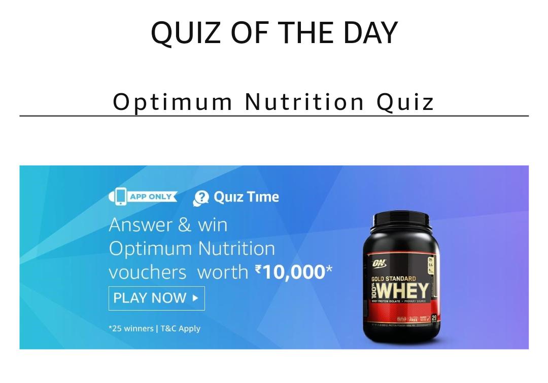 Amazon Nutrition Quiz Answer Dealnloot