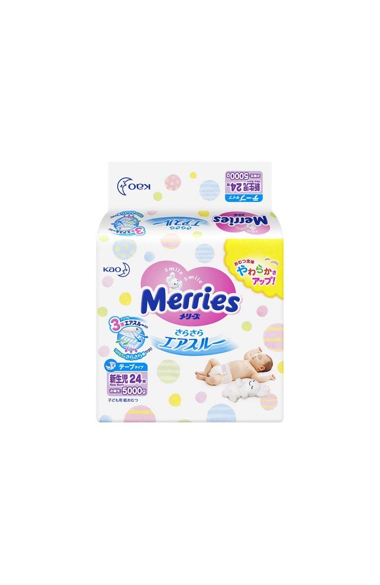 Amazon Buy Merries Newborn Size Taped Diapers, 24 Count (New Born 24) at Rs 166
