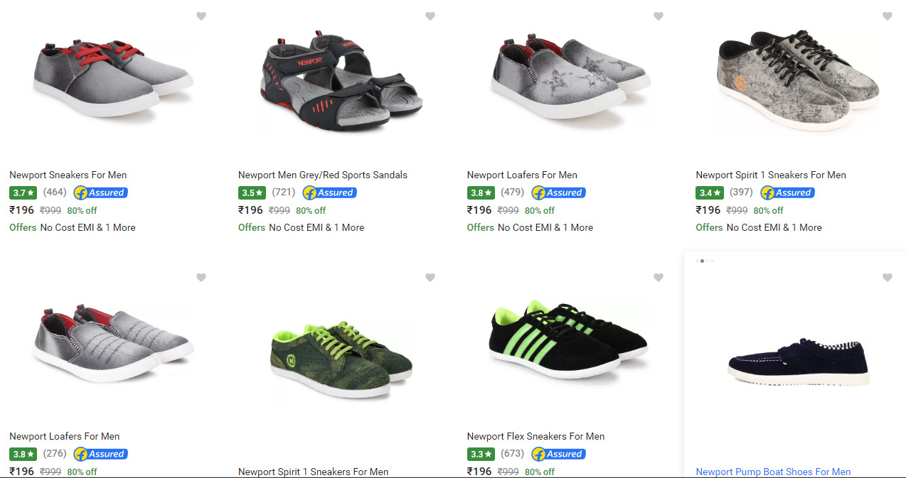 Flipkart - Shoes Starting At Rs.196 Only