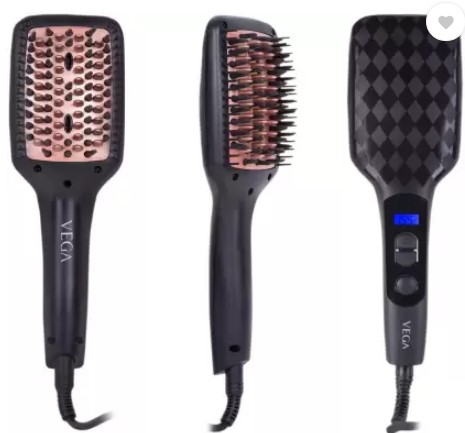 Flipkart - Buy VEGA X-Look Paddle Straightening Brush VHSB-02 Hair  Straightener (Black) at 