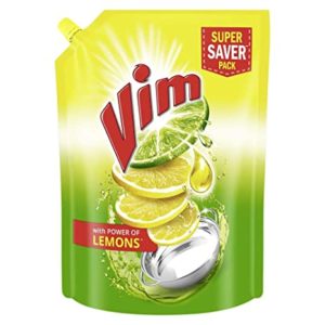 Vim Dishwash Liquid Gel Lemon Refill Pouch Rs 285 amazon dealnloot