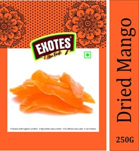 Exotes Premium Dry Fruits Dried Mango 250 Rs 180 amazon dealnloot