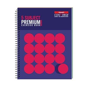Luxor 5 Subject Spiral Premium Exercise Notebook Rs 78 amazon dealnloot