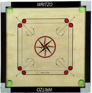 Writzo Gloss Finish Carrom Board with Coins Rs 259 flipkart dealnloot