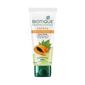 Biotique Papaya Deep Cleanse Face Wash For Rs 104 amazon dealnloot