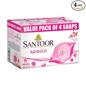 Santoor RoseGlo Bar with Rose Water Honey Rs 186 amazon dealnloot
