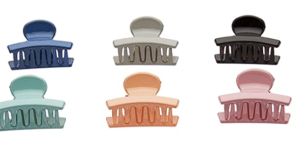 Amazon Brand - Solimo Women's Hair Clips in 6 Shiny Colours