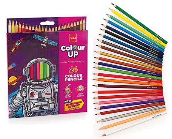 Cello ColourUp Colour Pencil Set Pack of 24 Colour Pencils
