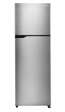 Panasonic 335 L Frost Free Double Door 2 Star Refrigerator (Silver, NR-TBG34VSS3)