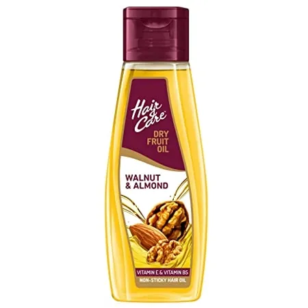 Hair Care Dry Fruit Oil with Walnuts Almonds Vitamin E Reduce Haifall Stronger Silkier Hair 300 ml