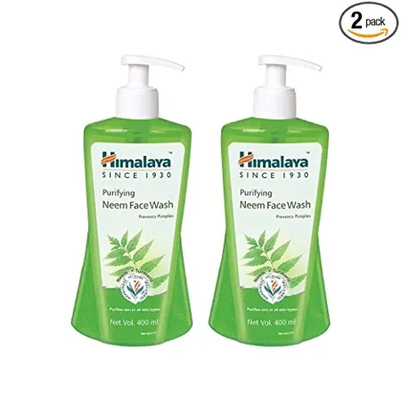 Himalaya Purifying Neem Face Wash 400ML pack of 2 