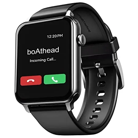 boAt Wave Call Smart Watch, Smart Talk with Advanced Dedicated Bluetooth Calling Chip, 1.69” HD Display with 550 NITS & 70% Color Gamut, 150+ Watch Faces, Multi Sport Modes,HR,SpO2, IP68(Active Black)