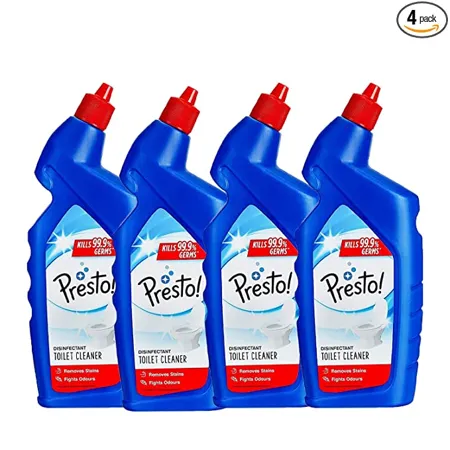 Amazon Brand Presto Disinfectant Toilet Cleaner 1 L Pack of 4 