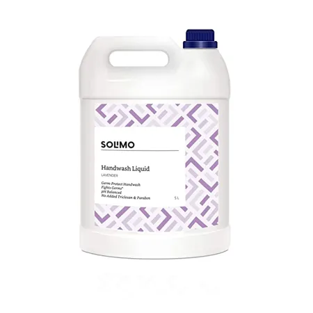Amazon Brand Solimo Handwash Liquid Refill Can Lavender 5 Litre