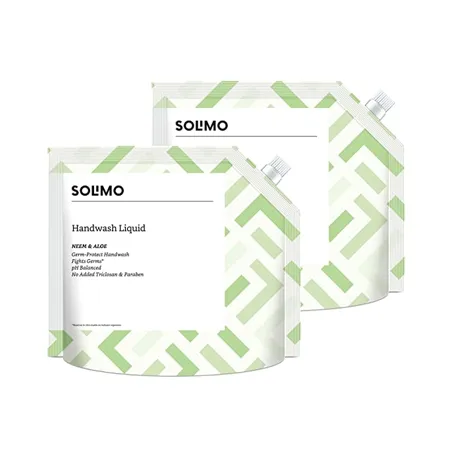 Amazon Brand Solimo Handwash Liquid Refill Neem Aloe 1500 ml X 2