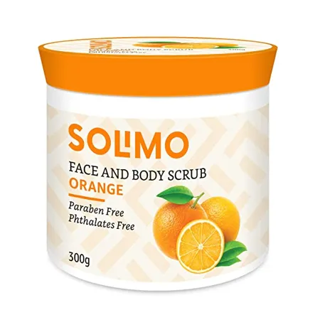 Amazon Brand Solimo Orange Face and Body Scrub