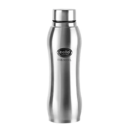 Cello Aqua Pro Stainless Steel Water Bottle 1000 ml Set of 1 Silver