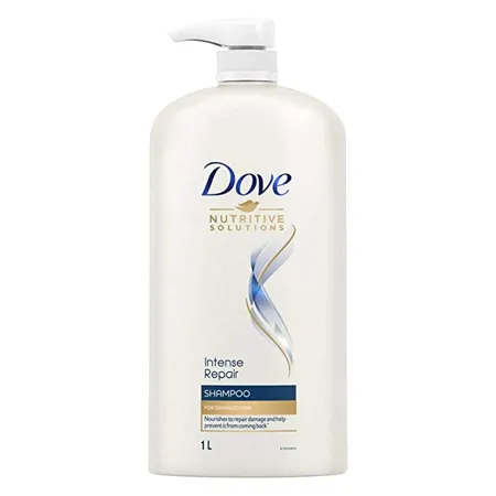 Dove Intense Repair Shampoo 1 L Repairs Dry and Damaged Hair Strengthening Shampoo for Smooth Strong Hair Mild Daily Shampoo for Men Women
