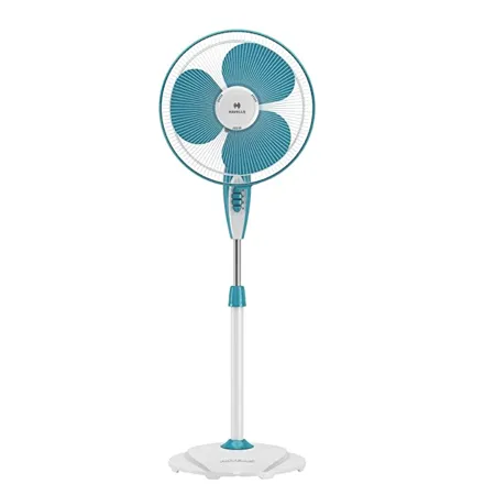 Havells Gatik Neo 400mm Pedestal Fan White Blue 