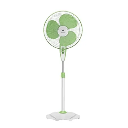 Havells Gatik Neo 400mm Pedestal Fan White Green 