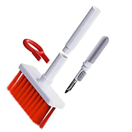 Lapster 5 in 1 Multi Function Laptop Cleaning Brush Keyboard Cleaning kit Gadget Cleaning kit Gap Duster Key Cap Puller for Laptop Keyboard and Earphones Multi Colour 