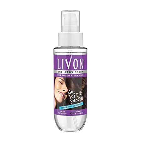 Livon Hair Serum for Women Men for Dry and Rough Hair 24 hour frizz free Smoothness with Moroccan Argan Oil Vitamin E 100 ml