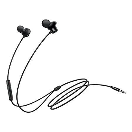 OnePlus Nord Wired Earphones with mic 3 5mm Audio Jack Enhanced bass with 9 2mm Dynamic Drivers in Ear Wired Earphone Black