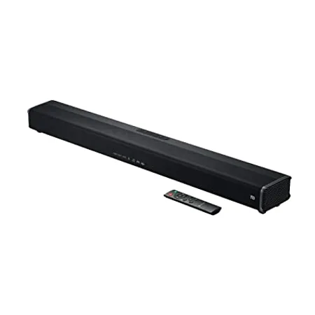 Portronics Sound Slick IV 120W Bluetooth Wireless Soundbar with Inbuilt Woofer 3 5mm Aux in USB Pen Drive Input Optical Input Port Loud Clear Sound Black 