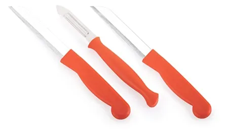 Ritu Stainless Steel Kitchen Knife Set of 3 Multicolor Small J 284 