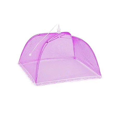 Suzec Food Cover Umbrella Tent Mosquito Protection Mesh Screen Reusable and Collapsible Outdoor Picnic BBQ Food Covers Net for Flies Bugs Mosquitoes