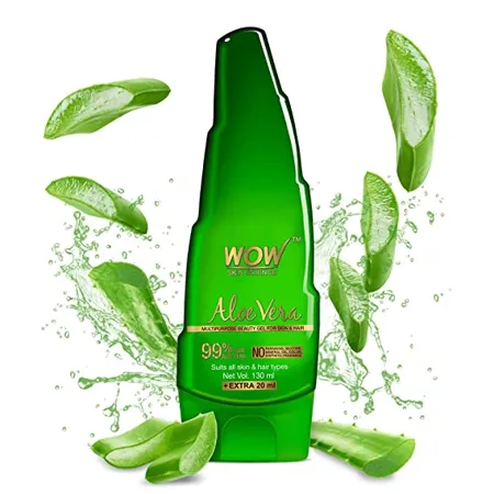 WOW Skin Science Aloe Vera Multipurpose Beauty Gel for Skin and Hair 130ml 20ml