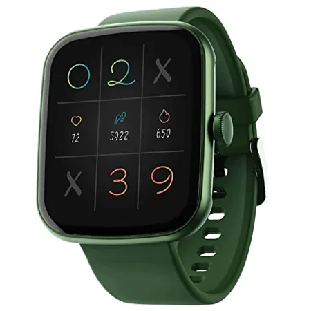 boAt Newly Launched Wave Style with 1 69 Square HD Display HR SpO2 Monitoring 7 Days Battery Life Multiple Watch Faces Crest App Health Ecosystem Multiple Sports Modes IP68 Olive Green 
