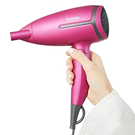 Beurer Professional Foldable 1600 Watts Hair Dryer With 2 Ultra Heat Speed Settings Pink Limited Edition 3 Years Warranty 