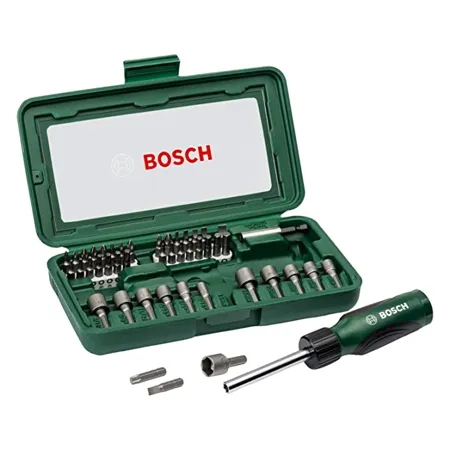 Bosch 66041612 Screwdriver bits Set Black and Silver 46 Pieces 