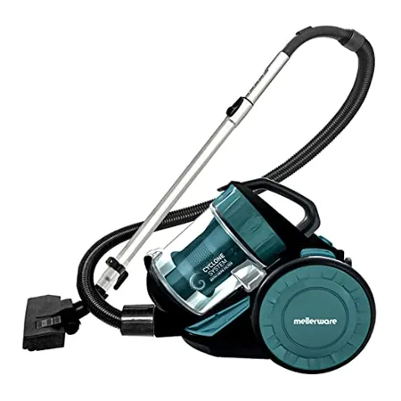 INALSA MELLERWARE Vacuum Cleaner 1400W Bagless Cylinder Vacuum Cleaner MWVC 02 with Powerful Suction High Energy Efficiency 1 5L Dust Box Capacity Aqua Green Black Bagless Cyclonic MWVC 02 