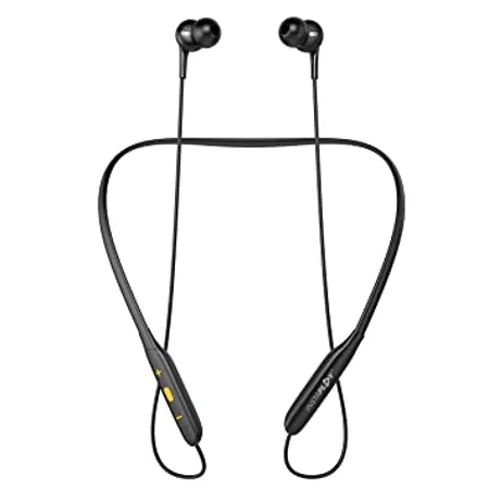 INSTAPLAY INSTABUDS in Ear Bluetooth 5 0 Wireless Headphones with Extra Bass Stereo Sound 12Hrs Playtime Lightweight Neckband Sweat Resistant Magnetic Earbuds Voice Assistant with Mic Gold 