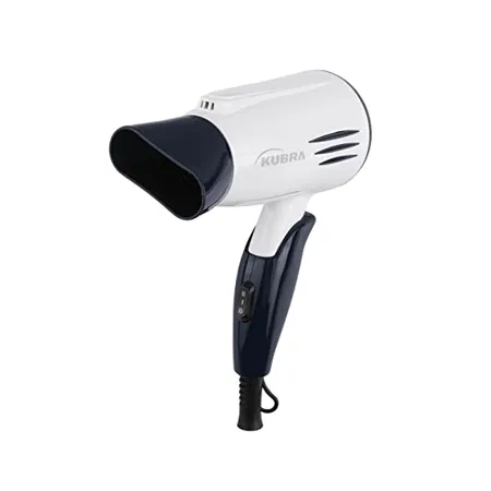 Kubra KB 128 Hair Dryer with automatic overheat protection with one detachable nozzle Blue and white 