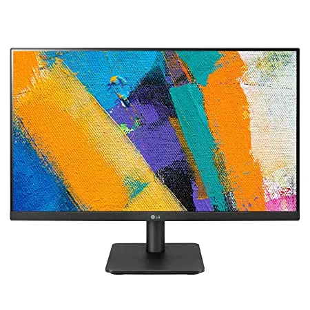 LG 24Mp400 24 Inches 60 cm LCD 1920 X 1080 Pixels IPS Monitor Full Hd with Vga Hdmi Audio Out Ports AMD Freesync 75 Hz Black 