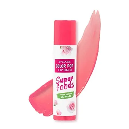 MyGlamm Superfood Color Pop Lip Balm Rose 4 6gm