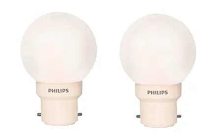 PHILIPS 0 5W B22D Led Bulb White Deco Mini Pack of 2