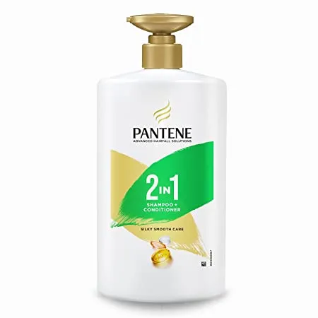 Pantene Advanced Hairfall Solution 2in1 Anti Hairfall Silky Smooth Shampoo Conditioner for Women 1L