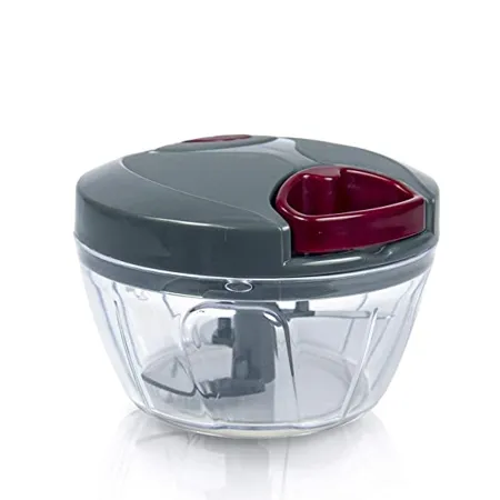 Pigeon Plastic Mini Handy and Compact Chopper with 3 Blades 12683 400 ml Grey 