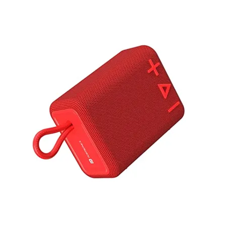 Portronics Breeze 4 Portable Bluetooth Speaker 5W with TWS Connectivity 2000 mAh Battery Built in Mic 8Hrs Playback Red 
